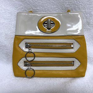 Coach Double Zip Yellow and Mustard bag